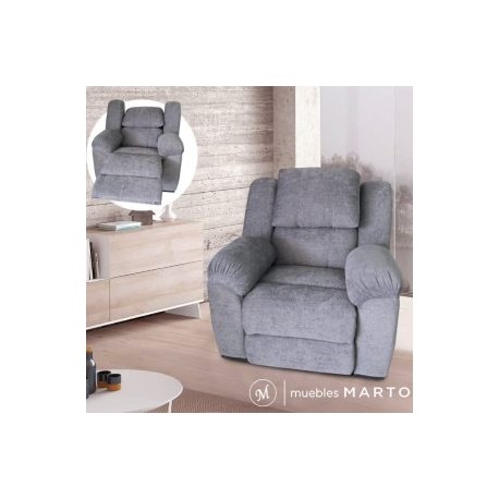 RECLINABLE ELÉCTRICO LUXEMBURGO GRIS